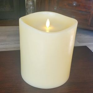 Luminara Ivory Flameless Candle Grand Pillar